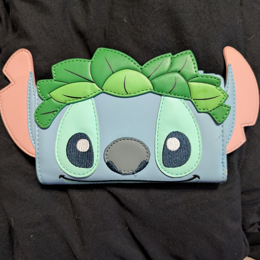 Loungefly Blue and Green Cartoon Character Wallet